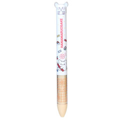 Japan Sanrio Two Color Mimi Pen - Hanamaruobake : Light Orange