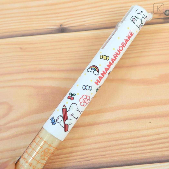 Japan Sanrio Two Color Mimi Pen - Hanamaruobake : Light Orange - 2