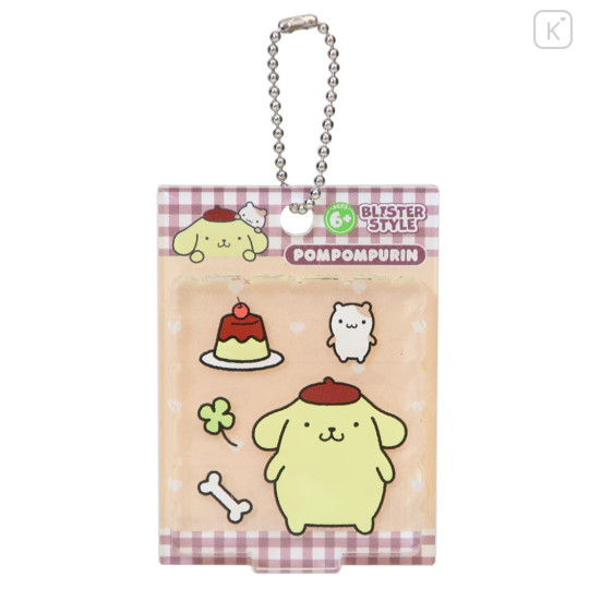 Japan Sanrio Blister Acrylic Keychain - Pompompurin & Mufin Blistaz Pack Introduction - 1