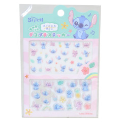 Japan Disney Deco Petit Sticker - Stitch & Angel