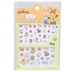 Japan Disney Deco Petit Sticker - Zootopia : Judu & Nick