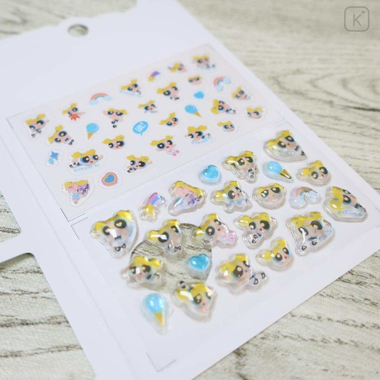 Japan The Powerpuff Girls Deco Petit Sticker - Bubbles - 2