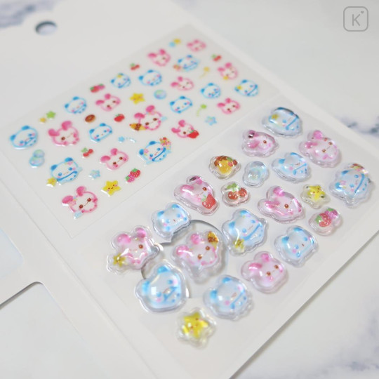 Japan Kamio Deco Petit Sticker - Fuwa Fuwa Pan-chan Panda Heisei Retro - 2