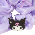 Japan Sanrio Original Scrunchie - Kuromi : Pearl Marble Ribbon Purple - 2