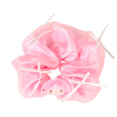 Japan Sanrio Original Scrunchie - My Melody : Pearl Marble Ribbon Pink