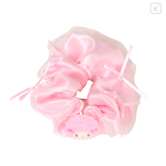 Japan Sanrio Original Scrunchie - My Sweet Piano : Pearl Marble Ribbon Pink - 1