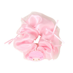 Japan Sanrio Original Scrunchie - My Sweet Piano : Pearl Marble Ribbon Pink