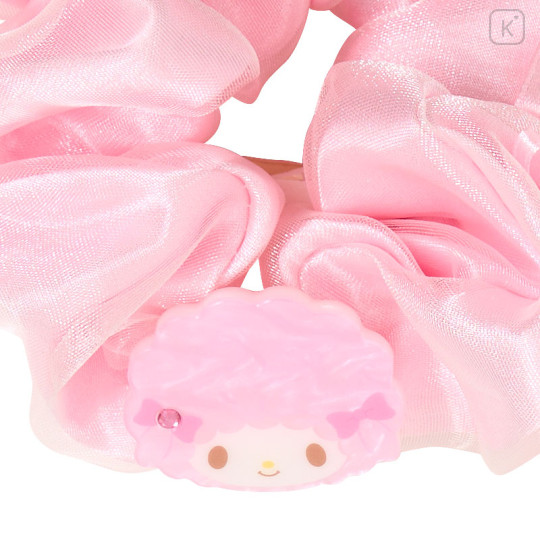 Japan Sanrio Original Scrunchie - My Sweet Piano : Pearl Marble Ribbon Pink - 2