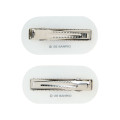 Japan Sanrio Original Hair Clip Set - Hello Kitty : Sparkling Stone Pearl Marble - 3