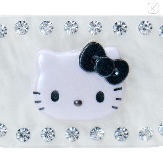 Japan Sanrio Original Hair Clip Set - Hello Kitty : Sparkling Stone Pearl Marble - 4