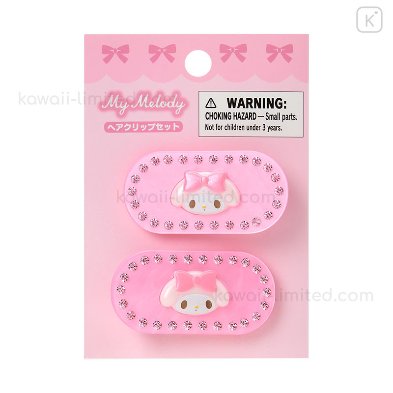 マイメロディ 7点セット Japan Sanrio Original Hair Clip Set - My Melody : Sparkling Stone