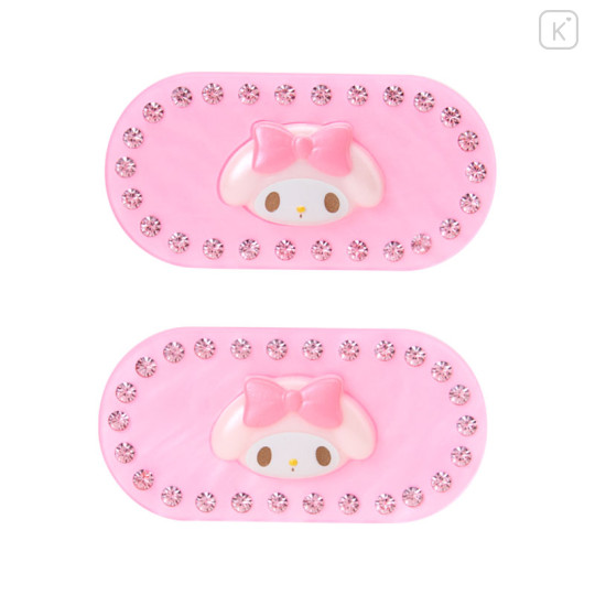 Japan Sanrio Original Hair Clip Set - My Melody : Sparkling Stone Pearl Marble - 2
