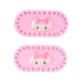 Japan Sanrio Original Hair Clip Set - My Melody : Sparkling Stone Pearl Marble - 2