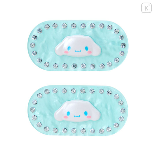 Japan Sanrio Original Hair Clip Set - Cinnamoroll : Sparkling Stone Pearl Marble - 2