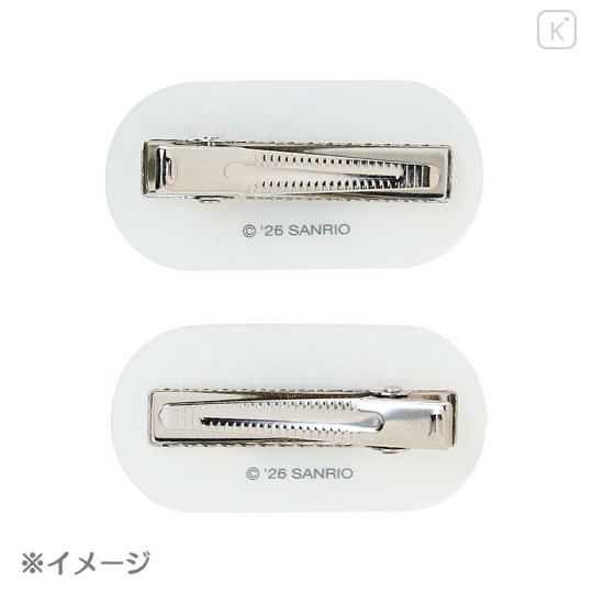 Japan Sanrio Original Hair Clip Set - Cinnamoroll : Sparkling Stone Pearl Marble - 3
