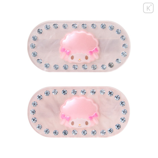 Japan Sanrio Original Hair Clip Set - My Sweet Piano : Sparkling Stone Pearl Marble - 2