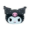 Japan Sanrio Original Hair Claw Clip - Kuromi : Face Sparkling Stone Pearl Marble - 2