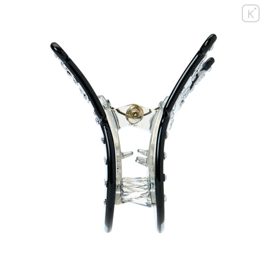 Japan Sanrio Original Hair Claw Clip - Kuromi : Face Sparkling Stone Pearl Marble - 3