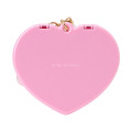 Japan Sanrio Original Heart-Shaped Compact Mirror with Bead Charm - My Melody : Elegant Quilted - 3