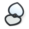 Japan Sanrio Original Heart-Shaped Compact Mirror with Bead Charm - Hello Kitty : Elegant Quilted - 4
