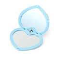 Japan Sanrio Original Heart-Shaped Compact Mirror with Bead Charm - Cinnamoroll : Elegant Quilted - 4