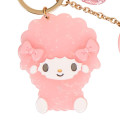 Japan Sanrio Acrylic Keychain Bag Charm with Mirror - My Melody & My Sweet Piano : Glitter Pearl Marble - 4