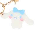 Japan Sanrio Acrylic Keychain Bag Charm with Mirror - Cinnamoroll & Milk : Glitter Pearl Marble - 3