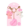 Japan Sanrio Acrylic Keychain Bag Charm with Mirror - Charmmy Kitty : Glitter Pearl Marble - 1