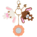 Japan Sanrio Acrylic Keychain Bag Charm with Mirror - Sugarbunnies : Glitter Pearl Marble - 2
