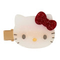 Japan Sanrio Acrylic Hair Clip Set - Hello Kitty : Glitter - 4