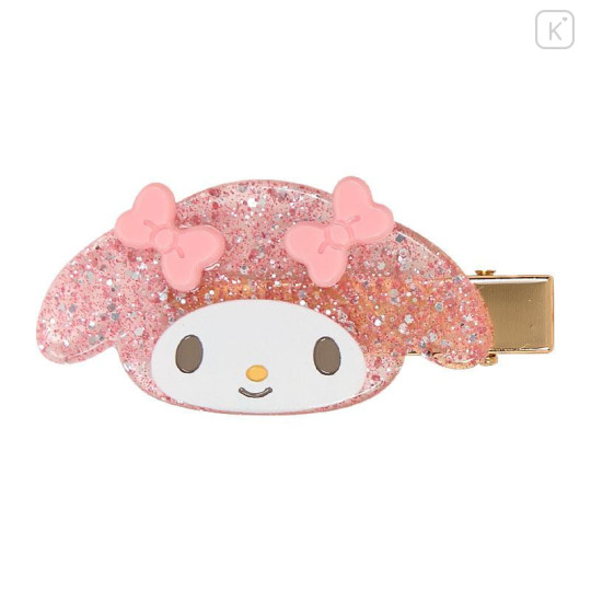 Japan Sanrio Acrylic Hair Clip Set - My Melody : Glitter - 5
