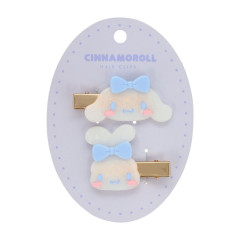 Japan Sanrio Acrylic Hair Clip Set - Cinnamoroll : Glitter
