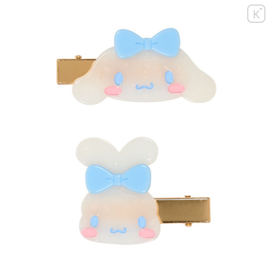 Japan Sanrio Acrylic Hair Clip Set - Cinnamoroll : Glitter - 2