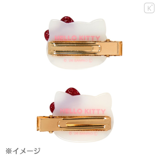 Japan Sanrio Acrylic Hair Clip Set - Little Twin Stars : Glitter - 3