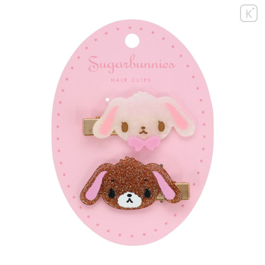 Japan Sanrio Acrylic Hair Clip Set - Sugarbunnies : Glitter - 1