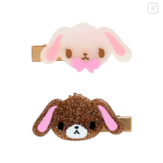 Japan Sanrio Acrylic Hair Clip Set - Sugarbunnies : Glitter - 2