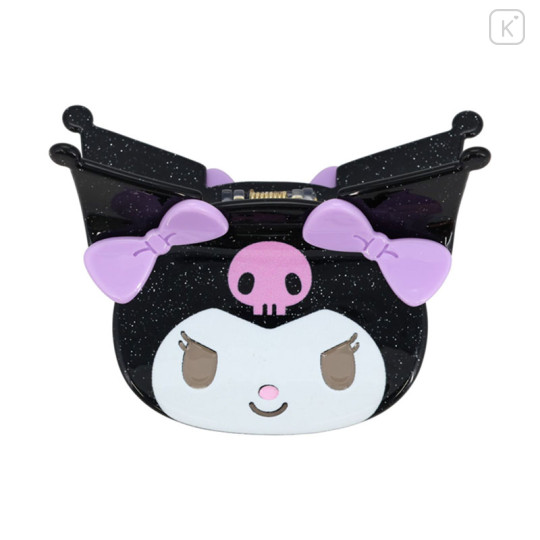 Japan Sanrio Acrylic Hair Claw Clip - Kuromi : Face Glitter - 1
