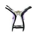 Japan Sanrio Acrylic Hair Claw Clip - Kuromi : Face Glitter - 2