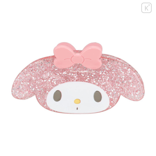 Japan Sanrio Acrylic Hair Claw Clip - My Melody : Face Glitter - 1