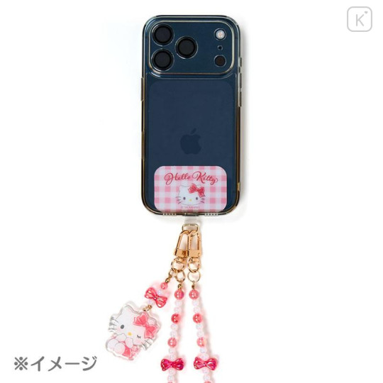 Japan Sanrio Original Phone Shoulder Strap - My Melody : Bead Ribbon Charm - 4