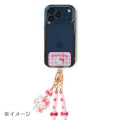 Japan Sanrio Original Phone Shoulder Strap - Cinnamoroll : Bead Ribbon Charm - 4