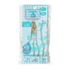 Japan Sanrio Original Phone Shoulder Strap - Hangyodon : Bead Ribbon Charm
