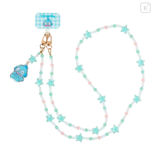 Japan Sanrio Original Phone Shoulder Strap - Hangyodon : Bead Ribbon Charm - 2