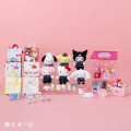 Japan Sanrio Original Mini Flocked Mascot Holder Bag Charm - Kuromi : Mini Sanrio Celebrating Shop 55th Anniversary - 4