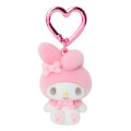 Japan Sanrio Original Mini Flocked Mascot Holder Bag Charm - My Melody : Mini Sanrio Celebrating Shop 55th Anniversary - 1