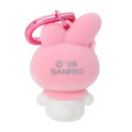 Japan Sanrio Original Mini Flocked Mascot Holder Bag Charm - My Melody : Mini Sanrio Celebrating Shop 55th Anniversary - 3