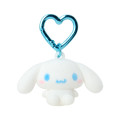 Japan Sanrio Original Mini Flocked Mascot Holder Bag Charm - Cinnamoroll : Mini Sanrio Celebrating Shop 55th Anniversary - 1
