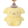 Japan Sanrio Original Mini Flocked Mascot Holder Bag Charm - Pompompurin : Mini Sanrio Celebrating Shop 55th Anniversary - 2