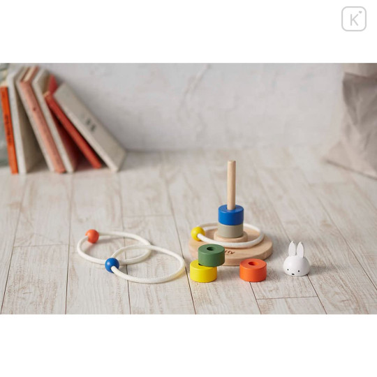 Japan Miffy Wooden Stackable Ring Toss Puzzle - 3