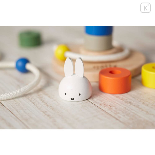 Japan Miffy Wooden Stackable Ring Toss Puzzle - 5